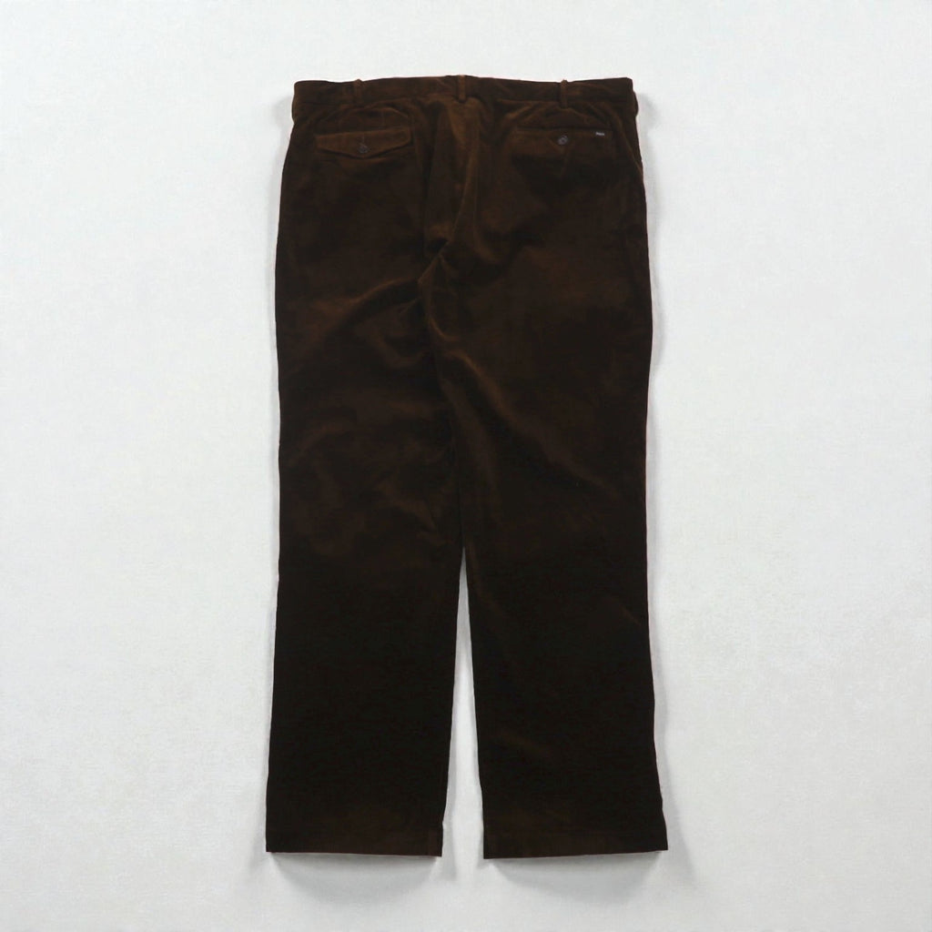 Polo Ralph Lauren Corduroy Chino Pants Slacks 2XL Brown CLASSIC FIT Double Cuffs