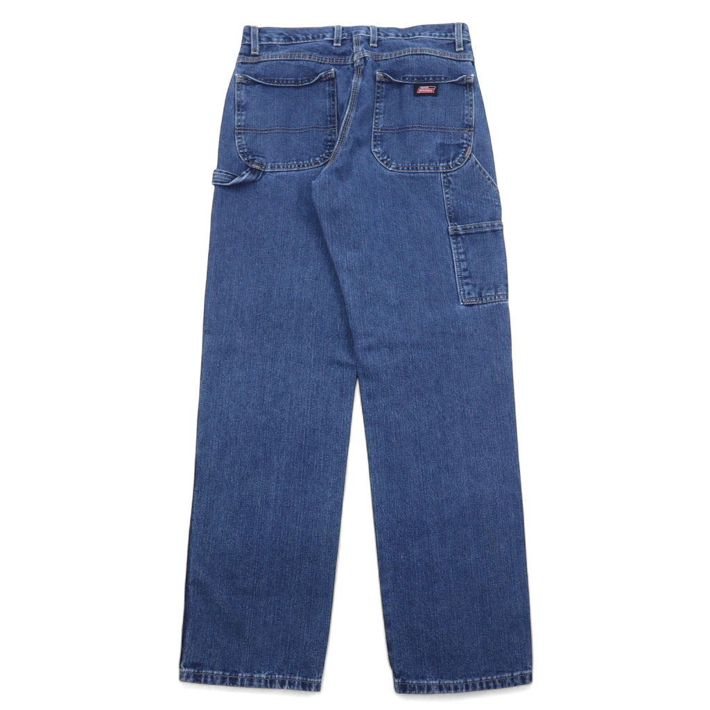 Dickies Relaxed Fit Denim Painter Pants Size 32 Blue Cotton ED1993THK Made in Mexico