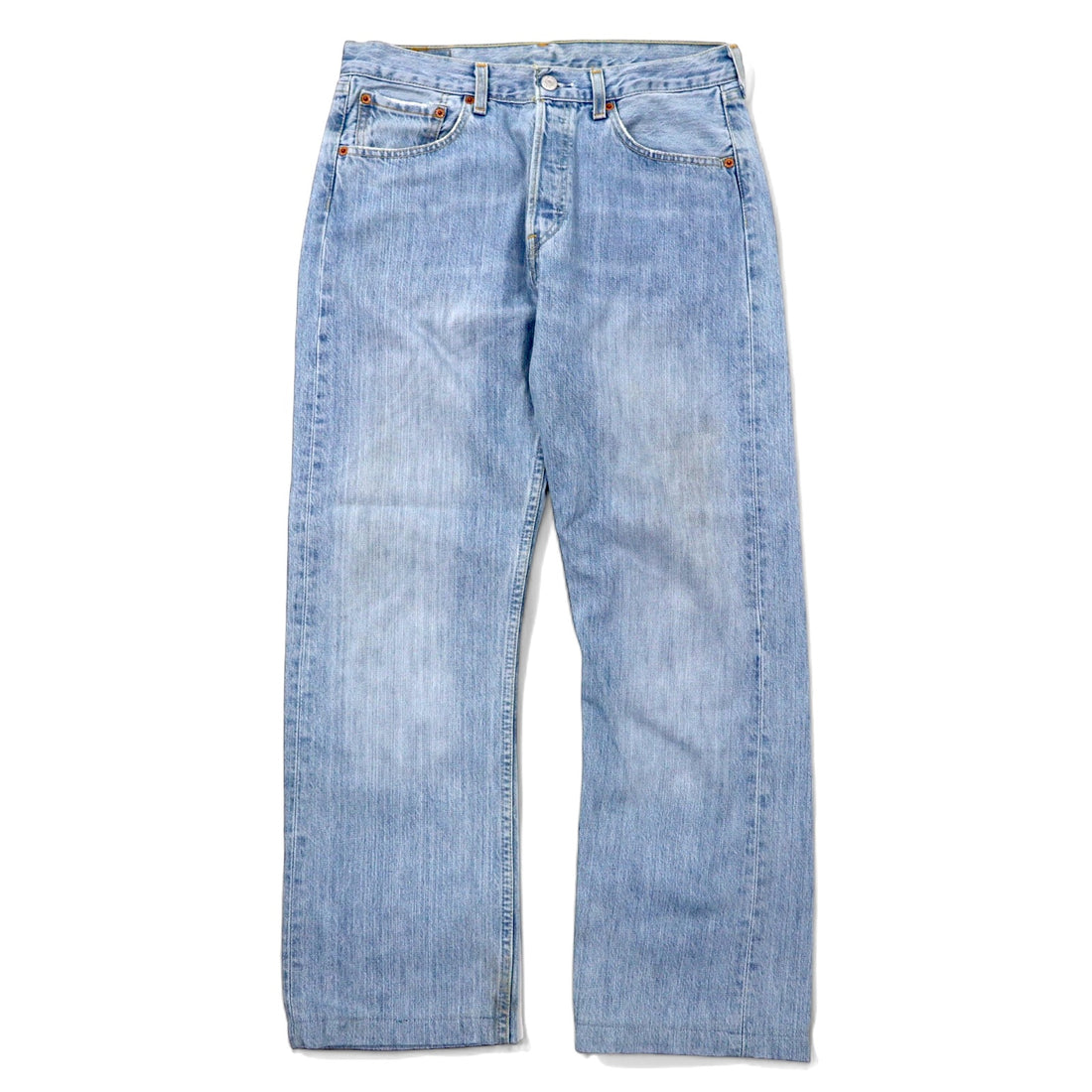 日本然リトテ-古着オンライン-Levi's スペイン製 00年代 ユーロリーバイス 501 デニムパンツ 31 ブルー アイスウォッシュ コットン ボタンフライ ボタン裏295 501-0178-Levi's Spain Made 00's Euro Levi's 501 Denim Pants 31 Blue Ice Wash Cotton Button Fly Button Back 295 501-0178