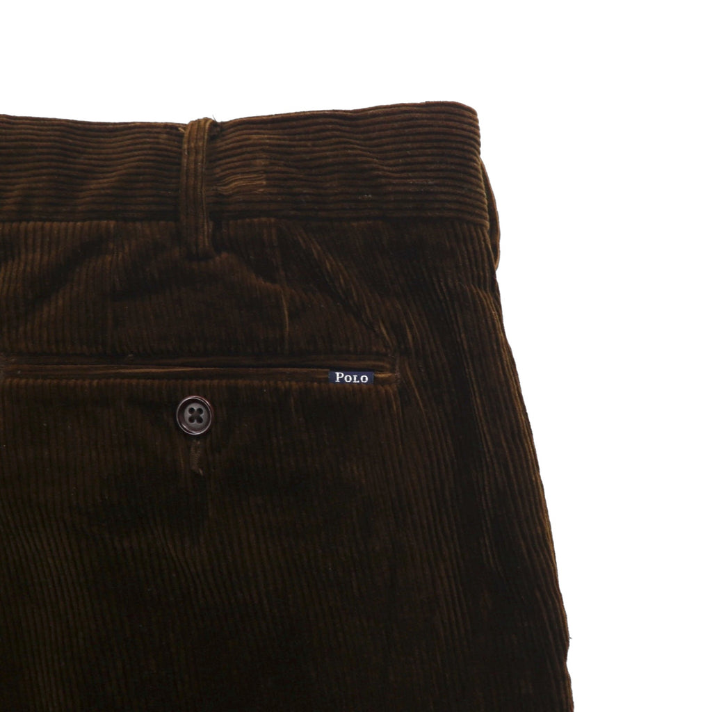 Polo Ralph Lauren Corduroy Chino Pants Slacks 2XL Brown CLASSIC FIT Double Cuffs