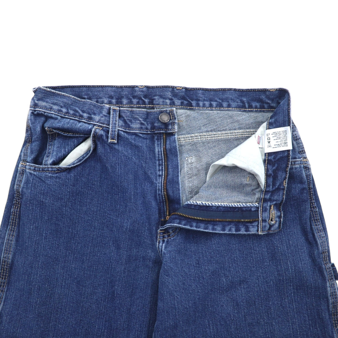 Dickies Relaxed Fit Denim Painter Pants Size 32 Blue Cotton ED1993THK Made in Mexico
