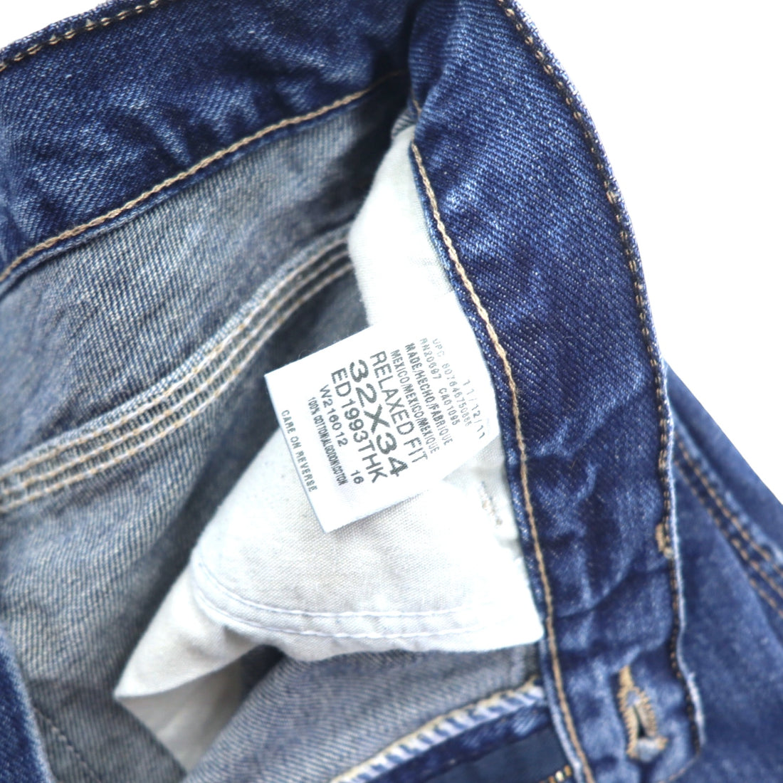Dickies Relaxed Fit Denim Painter Pants Size 32 Blue Cotton ED1993THK Made in Mexico