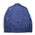 K-WAY Made in France 80s Euro Work Jacket L Blue Polyester Cotton Check Lining