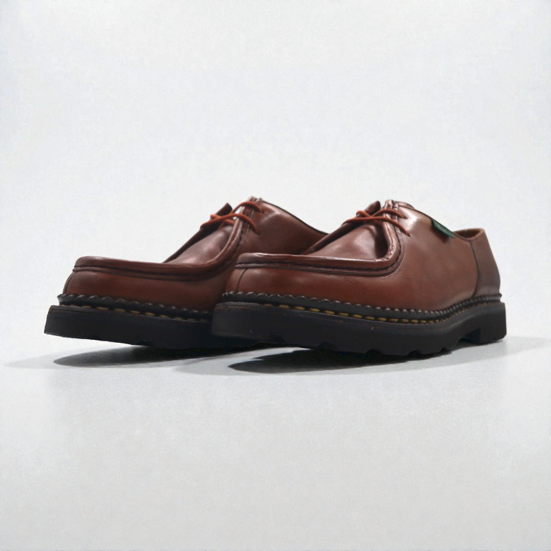 Paraboot MICHAEL Tyrolean Shoes, 26.5cm Leather Moccasin, Marche II Rubber Sole, 7153 14, Made in France