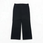 GUCCI Made in Italy Wide Flare Slacks, Size L, Black Cotton