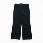 GUCCI Made in Italy Wide Flare Slacks, Size L, Black Cotton