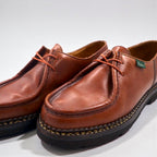 Paraboot MICHAEL Tyrolean Shoes, 26.5cm Leather Moccasin, Marche II Rubber Sole, 7153 14, Made in France