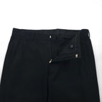 GUCCI Made in Italy Wide Flare Slacks, Size L, Black Cotton