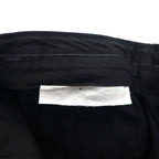 GUCCI Made in Italy Wide Flare Slacks, Size L, Black Cotton