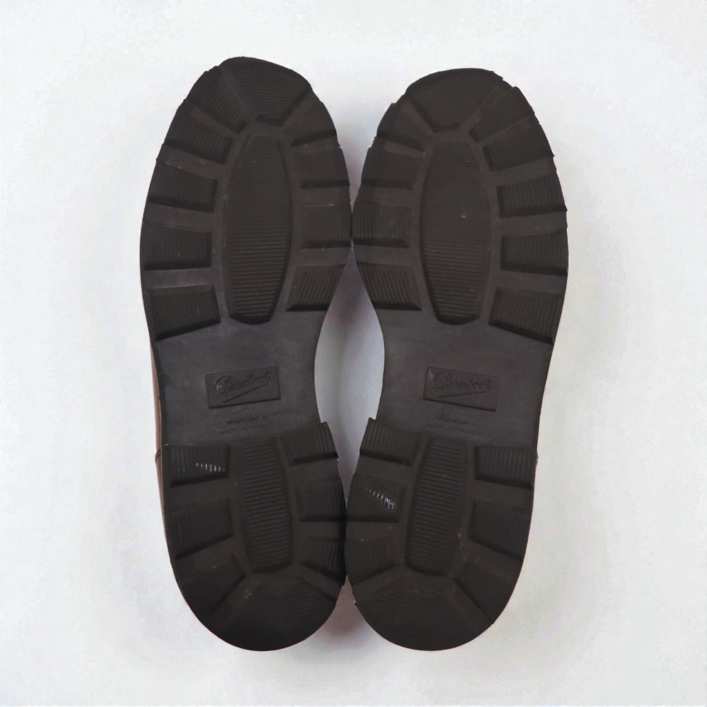 Paraboot MICHAEL Tyrolean Shoes, 26.5cm Leather Moccasin, Marche II Rubber Sole, 7153 14, Made in France