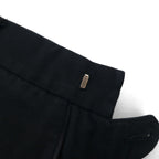 GUCCI Made in Italy Wide Flare Slacks, Size L, Black Cotton
