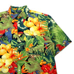 nautica 90年代 アロハシャツ M マルチカラー コットン 花柄 ボタニカル