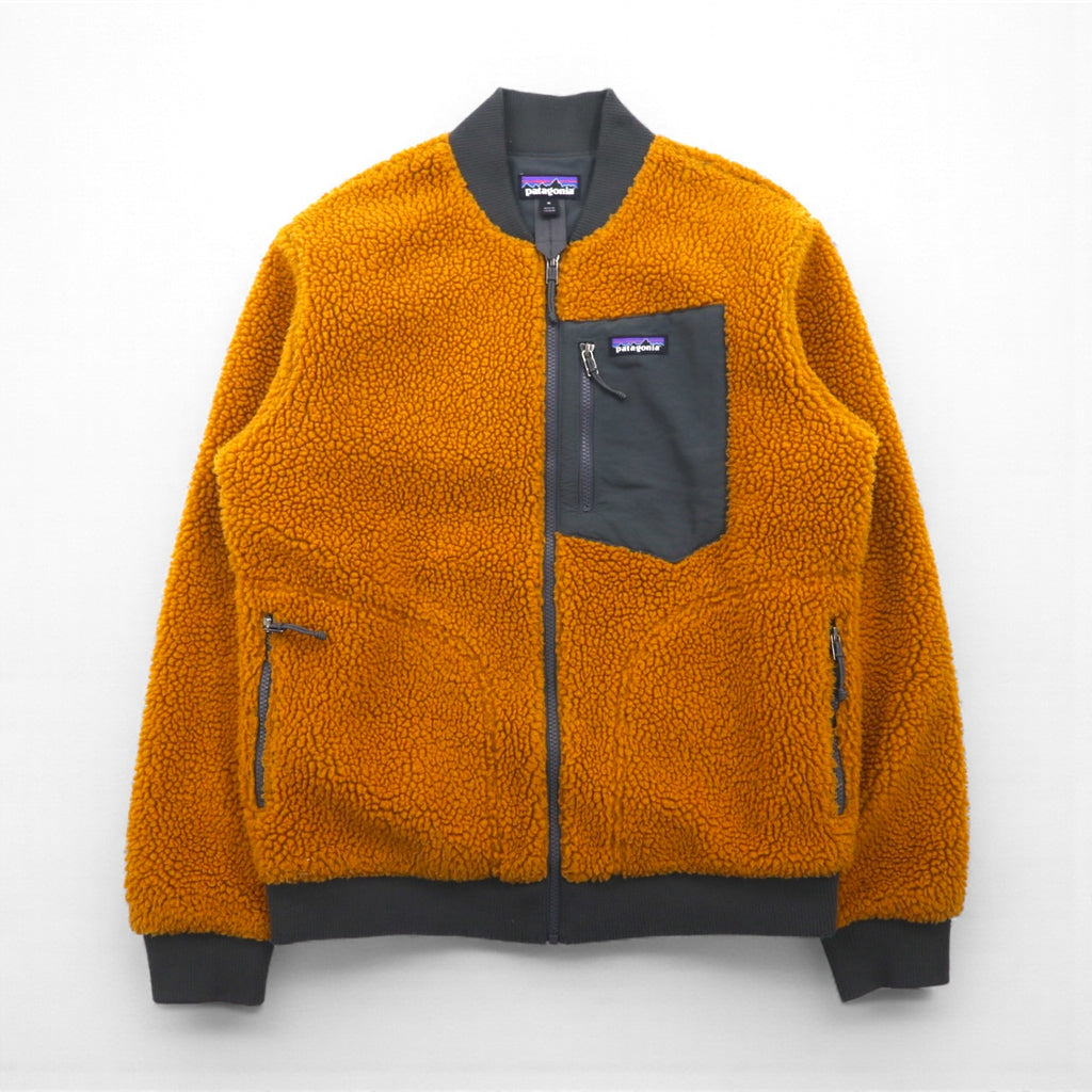 Patagonia Retro-X Bomber Jacket, Boa Fleece Medium, Mustard Brown, 22830