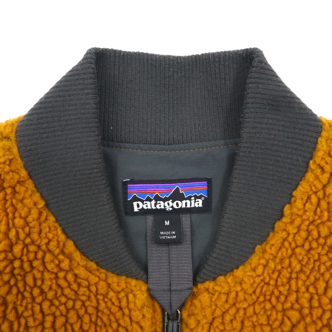 Patagonia Retro-X Bomber Jacket, Boa Fleece Medium, Mustard Brown, 22830