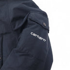 carhartt N-3B down jacket L black nylon padding detachable fur drawstring double zip ANCHORAGE PARKA