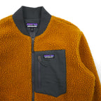 Patagonia Retro-X Bomber Jacket, Boa Fleece Medium, Mustard Brown, 22830
