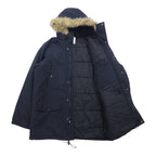 carhartt N-3B down jacket L black nylon padding detachable fur drawstring double zip ANCHORAGE PARKA