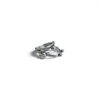 Vintage Mexican Jewelry 7-Row Ring, Silver 925, Modernist