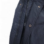 carhartt N-3B down jacket L black nylon padding detachable fur drawstring double zip ANCHORAGE PARKA