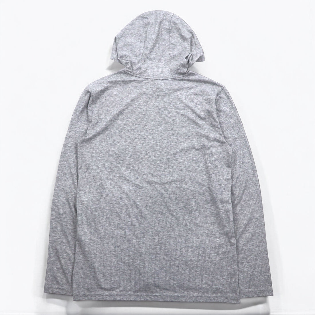 NIKE Dri-Fit Hoodie Long Sleeve T-Shirt M Gray L/S Hooded Training Top AO7579-012