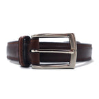 DOCKERS ( Levi's ) レザーベルト 46 / 115 ブラウン 17DK0298 シルバー バックル
