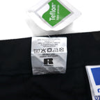 RUSSELL ATHLETIC ユーティリティー カーゴパンツ L ブラック 防水 Teflon ワイド サスペンダーボタン