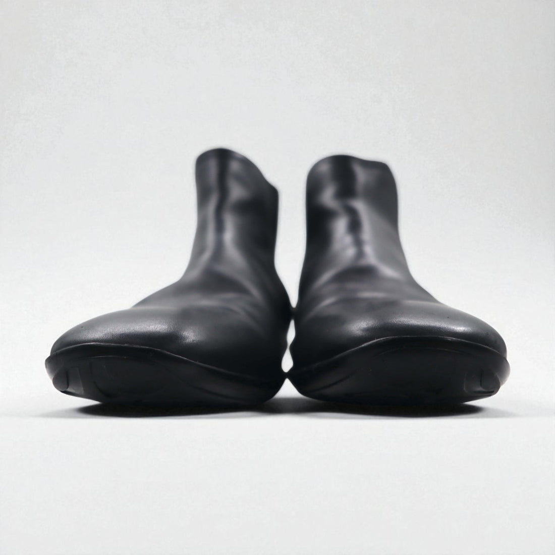 Salvatore Ferragamo Chelsea Boots with Side Gore, Size 27cm, Black Leather, VF 20202 D17, Made in Italy