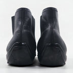 Salvatore Ferragamo Chelsea Boots with Side Gore, Size 27cm, Black Leather, VF 20202 D17, Made in Italy