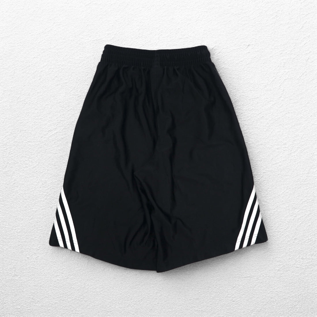 adidas 3ストライプ ショートパンツ ハーフパンツ M ブラック ポリエステル バスケットボール ゲームパンツ