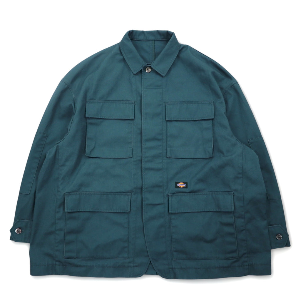 scair x Dickies BDU Military Jacket L Green Polyester Cotton TC Twill