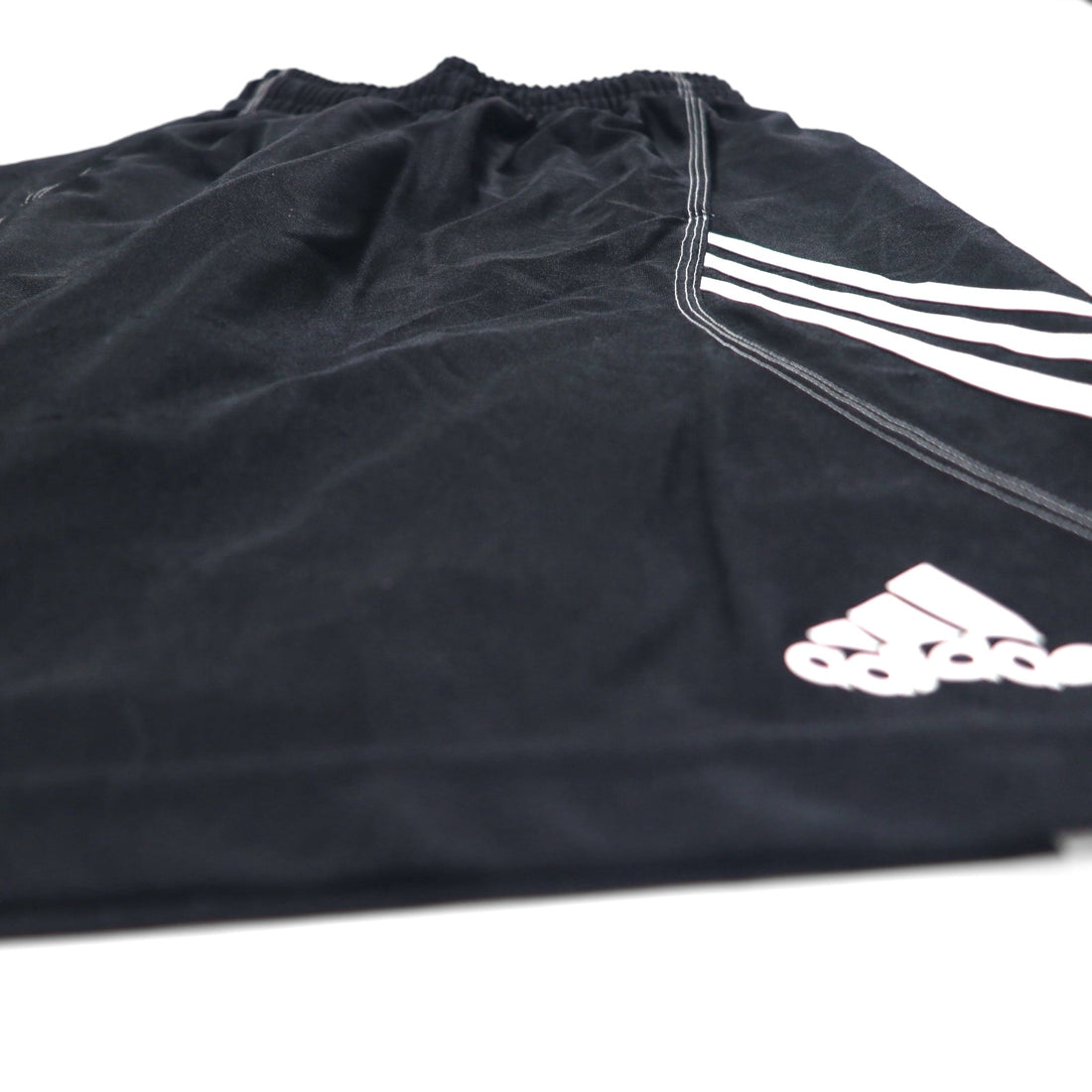 adidas 3ストライプ ショートパンツ ハーフパンツ M ブラック ポリエステル バスケットボール ゲームパンツ