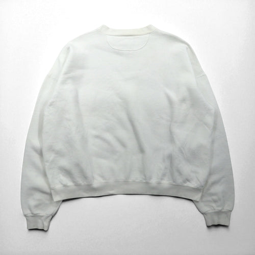 90s USA Made THE PERFECT SHIRT COMPANY Front V Print Sweatshirt, Size 2XL, White, Fleece-Lined, KEEFE'S GOLF CLUBS