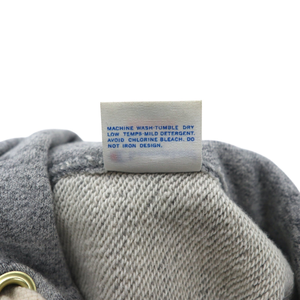 Champion Reverse Weave Rib Line Pullover Hoodie, Medium, Gray, Script Logo Embroidery, C8-S103