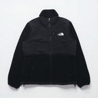 THE NORTH FACE POLARTEC Denali Fleece Jacket, Medium, Black Nylon Switching, Full Zip, High Neck, Drawcord