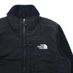 THE NORTH FACE POLARTEC Denali Fleece Jacket, Medium, Black Nylon Switching, Full Zip, High Neck, Drawcord