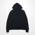 Champion リバーズウィーブ REVERSE WEAVE プルオーバーパーカー M ブラック 無地 コットン 裏起毛 青単タグ 復刻 ホンジュラス製