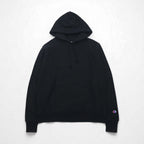 Champion リバーズウィーブ REVERSE WEAVE プルオーバーパーカー M ブラック 無地 コットン 裏起毛 青単タグ 復刻 ホンジュラス製