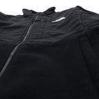THE NORTH FACE POLARTEC Denali Fleece Jacket, Medium, Black Nylon Switching, Full Zip, High Neck, Drawcord