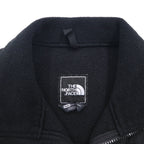 THE NORTH FACE POLARTEC Denali Fleece Jacket, Medium, Black Nylon Switching, Full Zip, High Neck, Drawcord