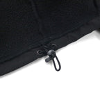 THE NORTH FACE POLARTEC Denali Fleece Jacket, Medium, Black Nylon Switching, Full Zip, High Neck, Drawcord