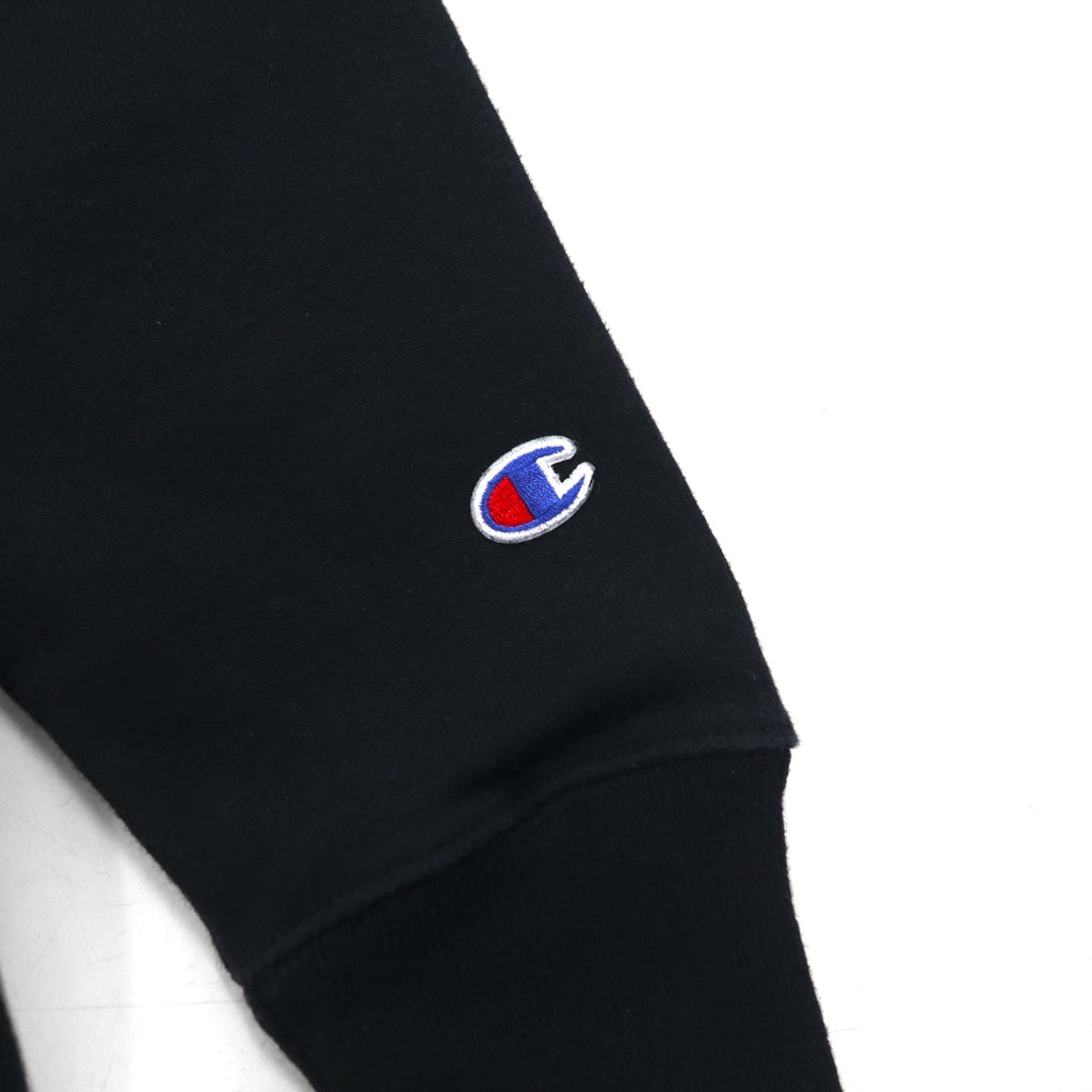 Champion リバーズウィーブ REVERSE WEAVE プルオーバーパーカー M ブラック 無地 コットン 裏起毛 青単タグ 復刻 ホンジュラス製