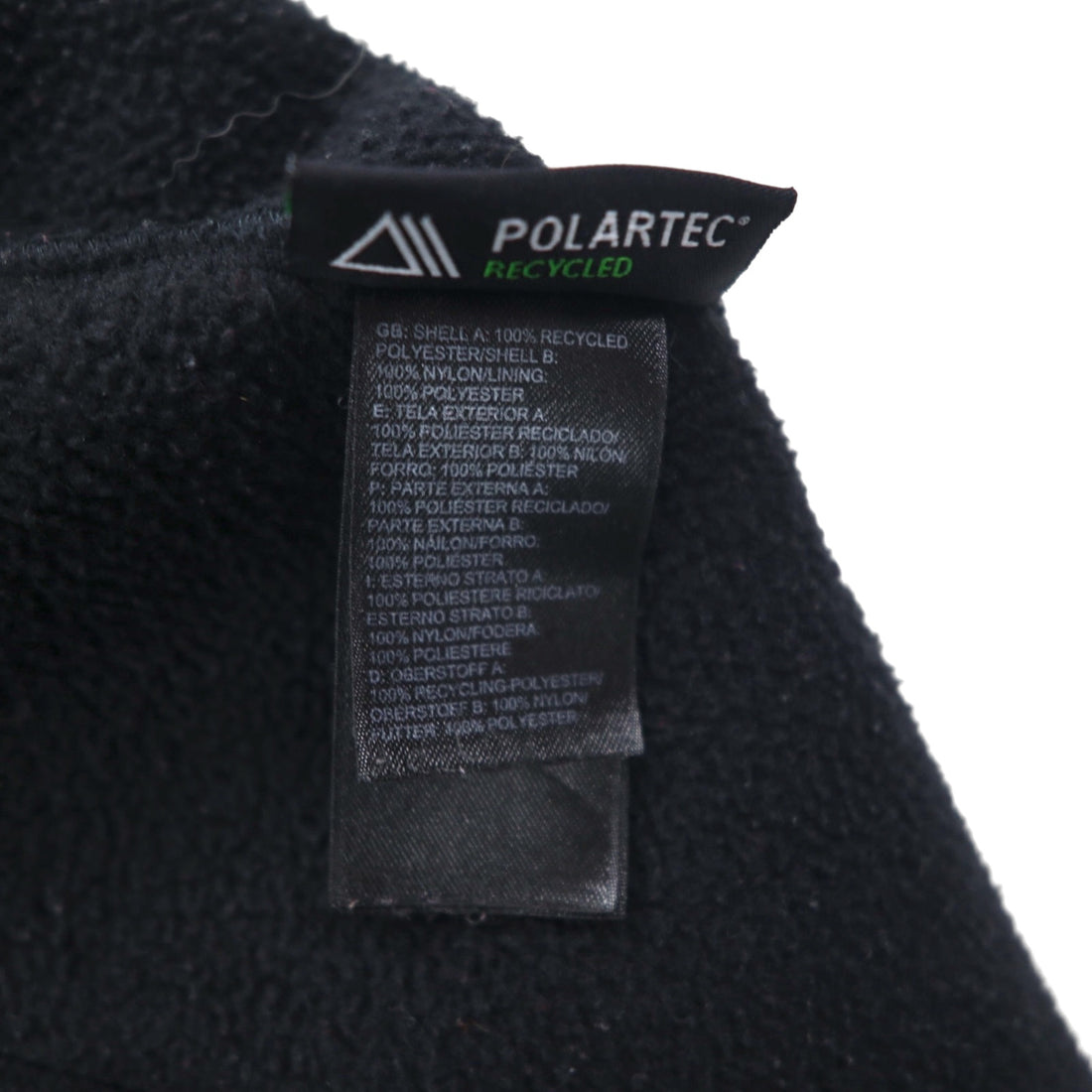THE NORTH FACE POLARTEC Denali Fleece Jacket, Medium, Black Nylon Switching, Full Zip, High Neck, Drawcord