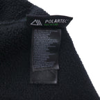 THE NORTH FACE POLARTEC Denali Fleece Jacket, Medium, Black Nylon Switching, Full Zip, High Neck, Drawcord