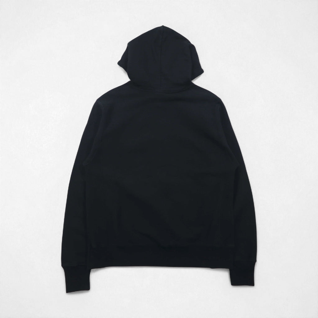 Champion リバーズウィーブ REVERSE WEAVE プルオーバーパーカー M ブラック 無地 コットン 裏起毛 青単タグ 復刻 ホンジュラス製