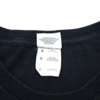 FRUIT OF THE LOOM 00s Skull Print T-Shirt L Black Cotton Fire Spirit