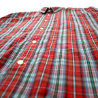 LEVI STRAUSS & Co. ユーロリーバイス クラシックフィット 半袖 シャツ XL レッド チェック コットン Button Replacement