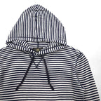 RRL ( Ralph Lauren ) サーマル プルオーバー パーカー L コットン ボーダー カンガルーポケット