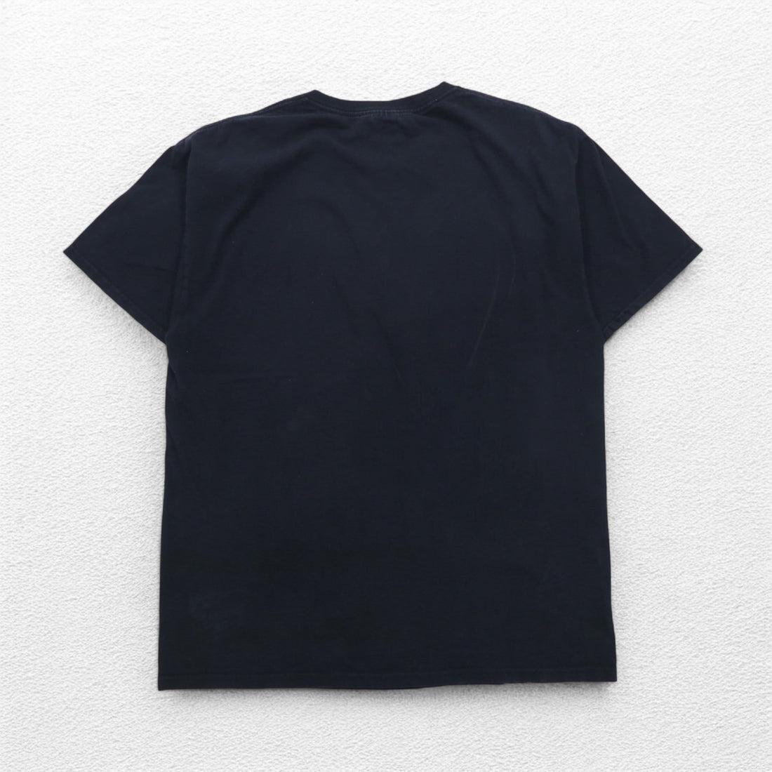 FRUIT OF THE LOOM 00s Skull Print T-Shirt L Black Cotton Fire Spirit