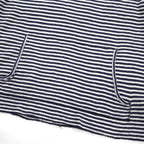 RRL ( Ralph Lauren ) サーマル プルオーバー パーカー L コットン ボーダー カンガルーポケット