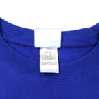 Champion Reverse Weave Sweatshirt 2XL Blue Cotton NO HUMAN IS LIMITED Solid Color Tag Reprint REVERSE WEAVE Made in El Salvador